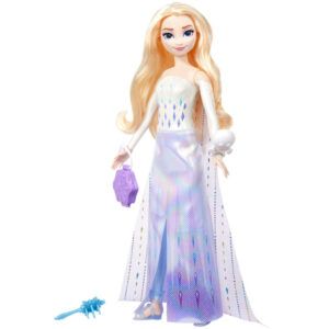 Mattel Disney Princess Frozen „Spin & Reveal“ Elsa lėlė + priedai ZA6043 - Image 2