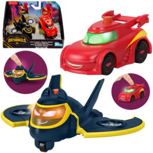 DC BATWHEELS transporto priemonės su šviesomis Batwing Redbird ZA6046