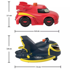 DC BATWHEELS transporto priemonės su šviesomis Batwing Redbird ZA6046 - Image 3