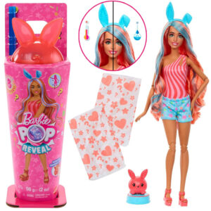Mattel Barbie Pop Reveal lėlė iš serijos: Shake + triušis ir priedai ZA6060