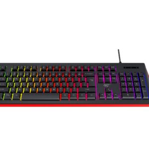 Havit KB866L - žaidimų klaviatūra (juoda/raudona) - Image 1