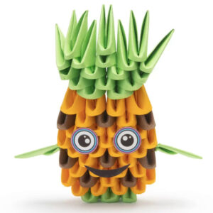 ORIGAMI 3D kūrybinis rinkinys – PINEAPPLE ZA6070 - Image 2