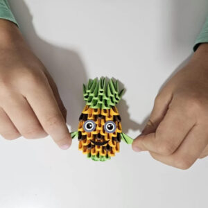 ORIGAMI 3D kūrybinis rinkinys – PINEAPPLE ZA6070 - Image 3