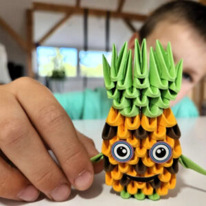 ORIGAMI 3D kūrybinis rinkinys – PINEAPPLE ZA6070 - Image 4