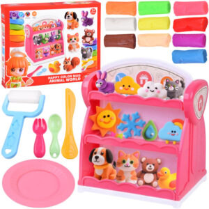 Didelis plastilino rinkinys SHOP, 10 spalvų + priedai ZA6139