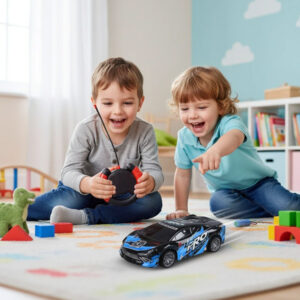 Nuotoliniu būdu valdomas sportinis automobilis su šviečiančiu kėbulu 1:18 RC0754 NI - Image 5