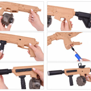 Elektrinis vandens šautuvas, automatinis „Blaster“ M416 – tolimo nuotolio ZA6162 - Image 8