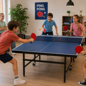 Stalo teniso rinkinys: 2 medinės raketės + 3 kamuoliukai + dėklas SP0870 - Image 8