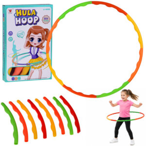 Hula lankas vaikams ir suaugusiems – su masažiniais iškilimais, sulankstomas, skersmuo 84cm SP0871