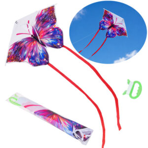 Spalvingas aitvaras BUTTERFLY – lengvas žaislas-drugelis vaikams ZA6164