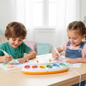 „Color Draw“ piešimo popieriaus papildymas – 18 lapų LED teptukui ZA6166 - Image 3