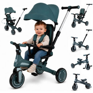Vaikiškas triratukas Tiny Bike, augantis kartu su vaiku, 5 viename SP0879