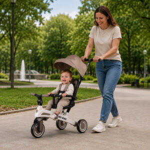 Vaikiškas triratukas Tiny Bike, augantis kartu su vaiku, 5 viename SP0879 - Image 3