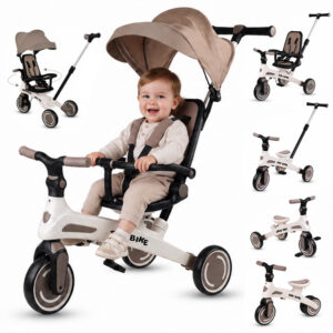 Vaikiškas triratukas Tiny Bike, augantis kartu su vaiku, 5 viename SP0879