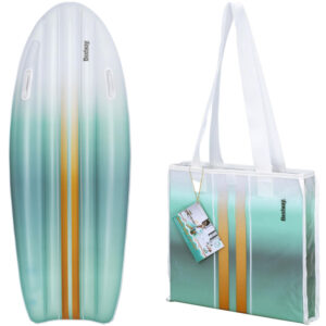 Bestway TAHITI paplūdimio čiužinys su rankenomis 178x56cm + paplūdimio krepšys 42072