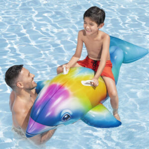 Bestway pripučiamas vandens čiužinys COLORFUL DELPHIN 168 x 66cm 41541 - Image 4