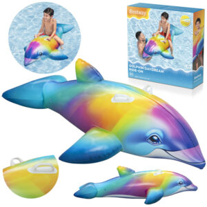Bestway pripučiamas vandens čiužinys COLORFUL DELPHIN 168 x 66cm 41541