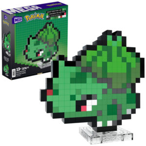Mattel MEGA Pokémon Bulbasaur 15cm Pixel Art RETRO 374 dalių ZA6177