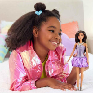 Mattel Barbie Fashionistas lėlė su žvilgančia vakarine apranga ZA6180 - Image 4