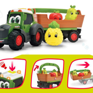 Tractor with removable trailer, basket and 3 fruits - plays and lights 12m+ ZA6182 - Image 7