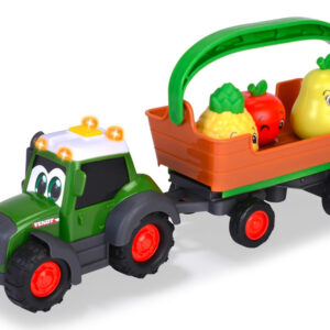 Tractor with removable trailer, basket and 3 fruits - plays and lights 12m+ ZA6182 - Image 2
