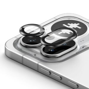Telefono kameros apsauga Ringke CAMERA 2-pack Nothink Phone 4A Pro juodos spalvos - Image 3