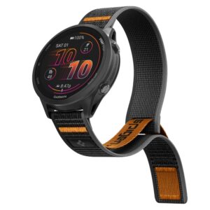 SPIGEN ATHLEX AIR GARMIN QUICK RELEASE 22 MM AKTYVUS JUODAS/ORANŽINIS - Image 2