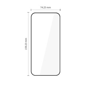 Grūdintas stiklas Tech-Protect Glass Fit+ 2-Pack Xiaomi 17T Pro juodos spalvos - Image 2