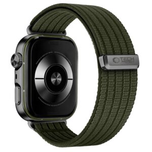 Tech-Protect NYLON Huawei Watch Fit 3 / 4 / 4 Pro / 5 / 5 Pro KARINĖ ŽALIA - Image 2