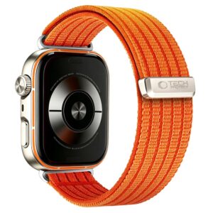 Tech-Protect NYLON Huawei Watch Fit 3 / 4 / 4 Pro / 5 / 5 Pro ORANŽINĖ - Image 2