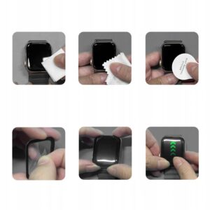 Hibridinis stiklas Tech-Protect Glass FLEX+ 2-PACK HUAWEI WATCH FIT 5 PRO BLACK - Image 3