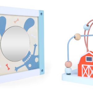 Medinis edukacinis kubas-rūšiuoklis + kaladėlės ECOTOYS - Image 3