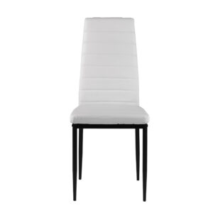 Eko odos kėdės svetainei ir valgomajam, 4 vienetų komplektas, baltos, ModernHome - Image 3