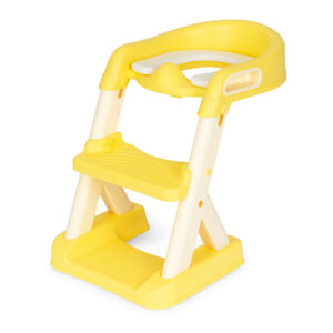 Vaikiškas tualeto puodukas su laipteliais, geltonas, ECOTOYS - Image 3