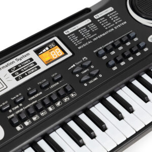 Vaikiškas pianinas su mikrofonu ir maitinimo šaltiniu - Image 3
