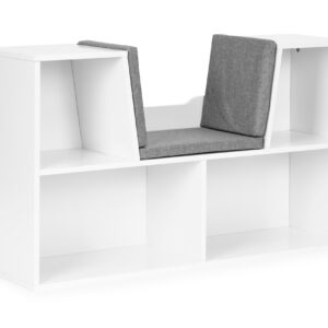 Vaikiška knygų lentyna su sėdyne ir suoliuku, ECOTOYS - Image 3