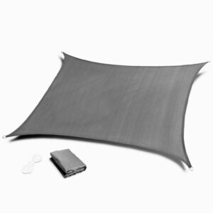 Kvadratinis stogelis nuo saulės, vandeniui atsparus tentas, 3x3 m, pilkas, MultiGarden - Image 3