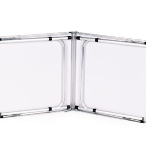 Turistinis stalas, sulankstomas kempingo stalas, baltas stalviršis, 120x60 cm, MultiGarden - Image 3