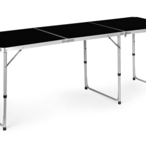 Stovyklavimo stalas, sulankstomas stovyklavimo stalas, juodas 180x60 cm stalviršis, MultiGarden - Image 3