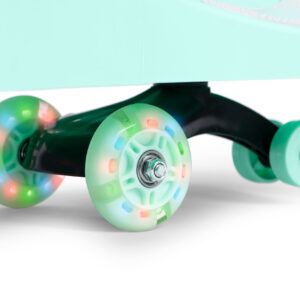 Vaikiškas paspirtukas-mašinėlė su LED ratukais, žalias ECOTOYS - Image 3