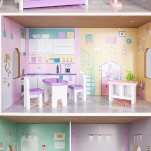 Medinis lėlių namas Jagodowa Residence Ecotoys - Image 3