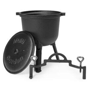 Ketaus pastatomas katilas 8L, medžiotojo puodas, laužo kepsninė, MultiGarden - Image 3