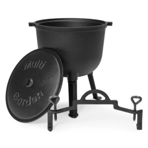 Ketaus pastatomas katilas 10L, medžiotojo puodas, kepsninė laužavietei, MultiGarden - Image 3
