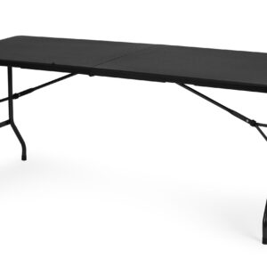 Keteringo stalas 180 cm, sulankstomas į lagaminą, juodas, MulitGarden - Image 3