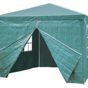Sodo komercinė pavėsinė-palapinė, 3x3 m, 4 sienos, žalia, MultiGarden - Image 3