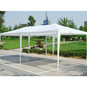 Sodo komercinė pavėsinė-palapinė, 3x6 m, 6 sienos, balta, MultiGarden - Image 3
