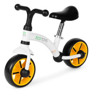 Balansinis dviratis vaikams, EVA ratai, reguliuojama sėdynė, juodas, ECOTOYS - Image 3