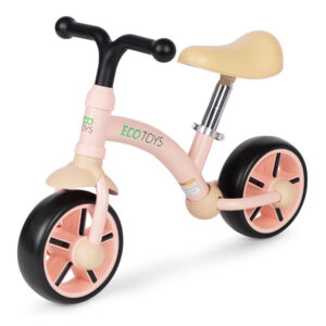 Balansinis dviratis vaikams, EVA ratai, reguliuojama sėdynė, rožinis, ECOTOYS - Image 3