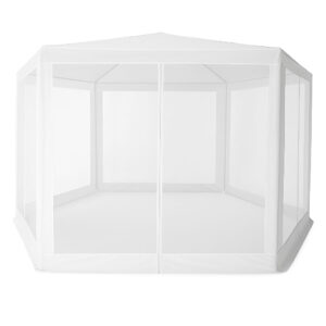 Sodo prekybinė palapinė 2x2x2 m su tinkleliu nuo uodų, balta MultiGarden - Image 3