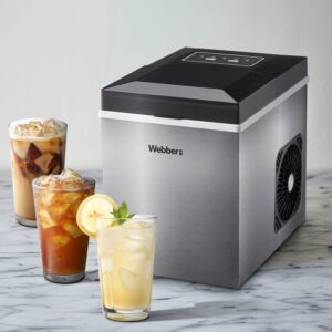 Buitinis ledo gaminimo aparatas kubeliams ir smulkintam ledui 10 kg 165W WEBBER - Image 3